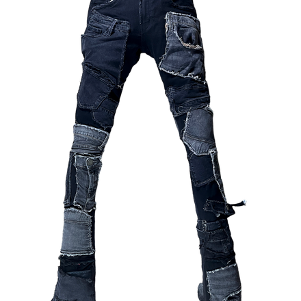 THERL PATCHWORK STACKED DENIM